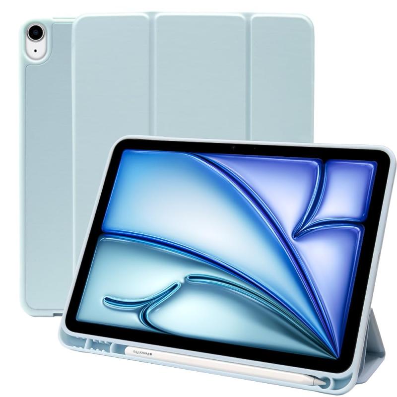 MS factory iPad Air 11インチ 13インチ Air5 Air4 ケース Apple Pencil 収納 耐衝撃 スマートカバー ソフト TPU オートスリープ ペンシルホルダー 全8色