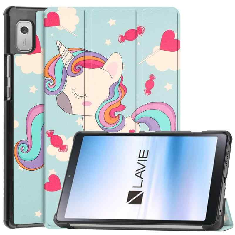 LAVIE Tab T9 ケース LAVIE Tab T9 T0975/GAS PC-T0975GAS ケース【COKOVI】LAVIE Tab T9 カバー スタンド機能付き 三つ折り マグネット内蔵 横開き 全面保護 軽量型 超薄型 オートスリープ機