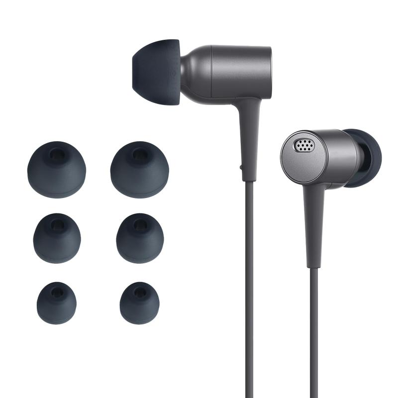 kwmobile 6x イヤーチップ Sony MDR-EX750BT / WI-1000X / WI-H700 / WI-C200対応 イヤーピース - 交換用 3つのサイズ S/M/L セット - シリコン イヤホンキャップ