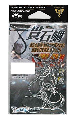 がまかつ(Gamakatsu) シングルフック 貫石鯛 20号 15本 ジュラルミンシルバー 67952
