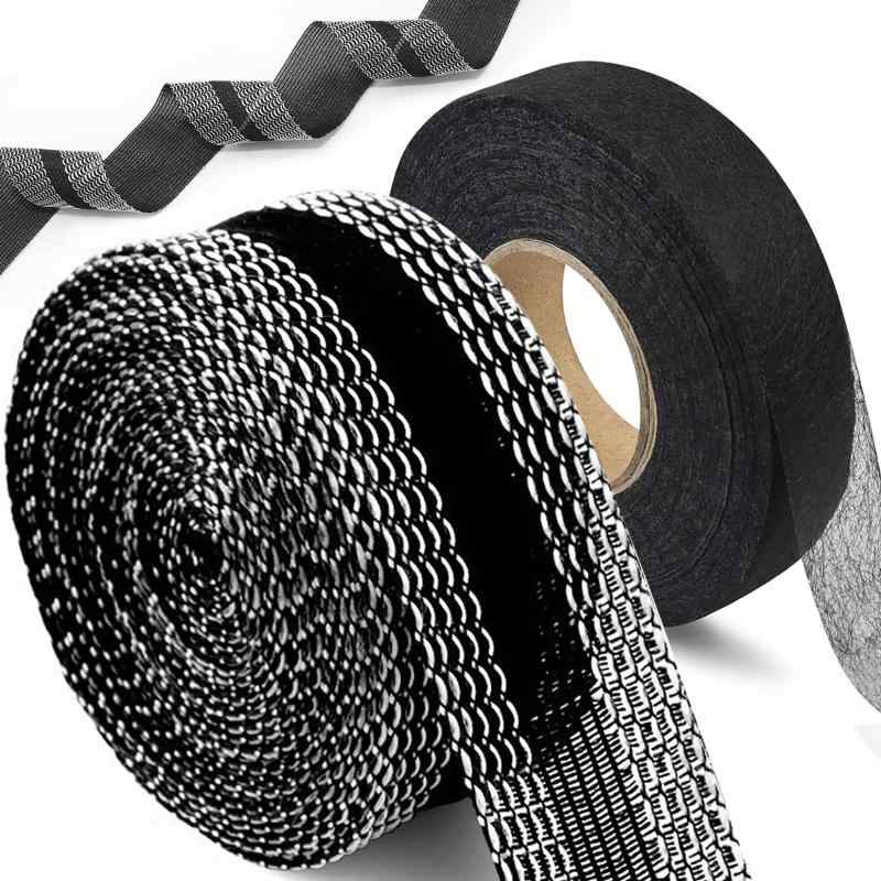 「驚くほど強力 贈る40mm幅 1m巻ズボン裾上げテープセット」裾上げテープ23mm幅x5mと接着芯テープで、..