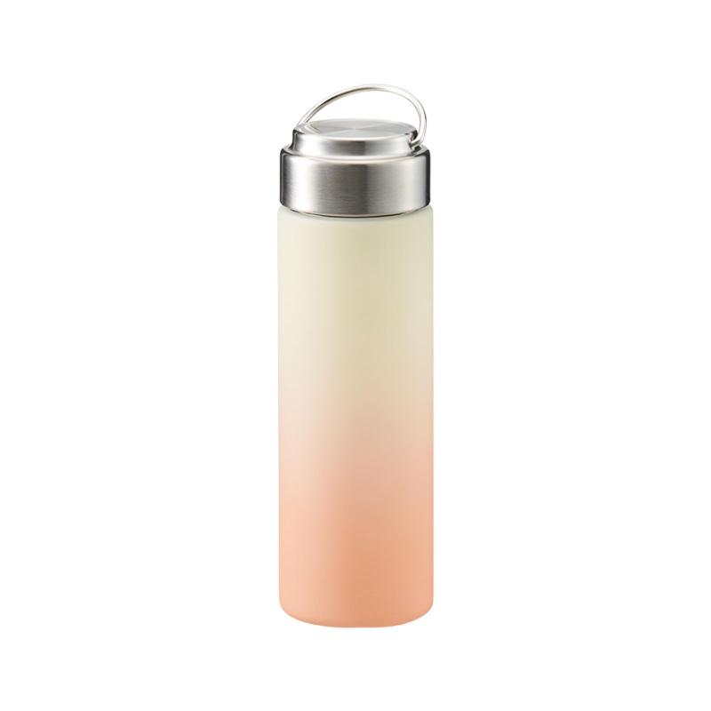 Rakuten - グラデーション ハンドルボトル 500ml | 軽量 水筒 持ち手付き ウォーターボトル 通勤 通学 ジム 無地