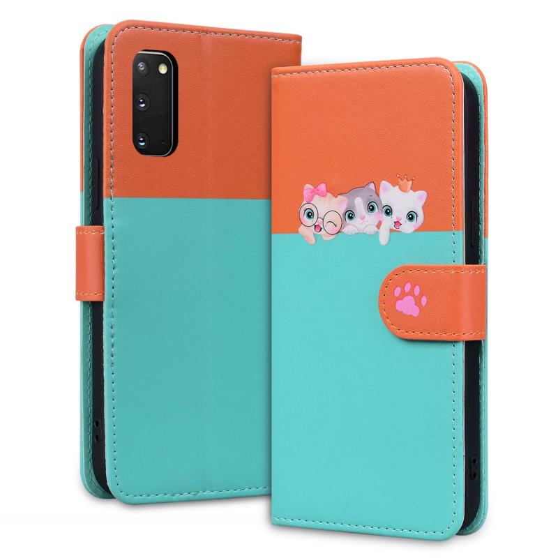 乐天商城 - Galaxy A23 5G ケース 手帳型 おしゃれ 人気 スマホケース SC-56C SCG18 上質PUレザー 耐衝撃 カバー かわいい 子猫犬柄 全面保護 カード収納 マグネット式 スタンド機能 軽量 お洒落