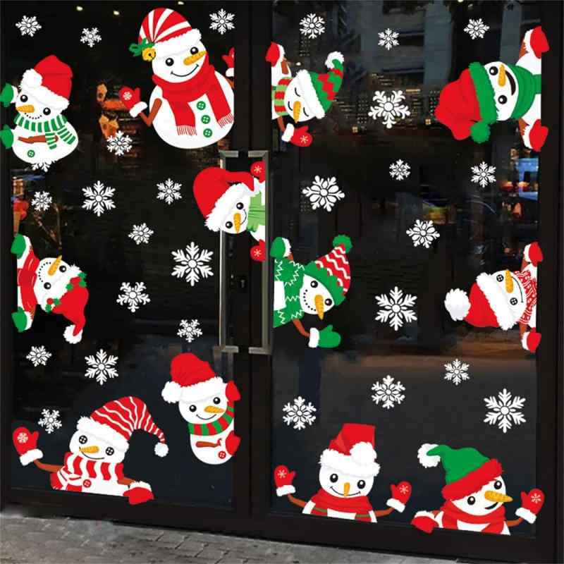 クリスマス ステッカー 飾り スノーマン 雪の結晶 ウォールステッカー かわいい 帽子をかぶった雪だるま ウォールシール 冬の装飾 メリークリスマス 窓 ステッカー おしゃれ 剥がせる 室内デザイン性: かわいいスノーマンと雪の結晶のモチーフで、クリスマスムードを演出する窓用デコレーションステッカーカラーバリエーション: レッド、グリーン、ホワイトの伝統的なクリスマスカラーを使用し、季節感あふれる装飾を実現簡単設置: 粘着式で工具不要、窓やガラス面に手軽に貼り付けられ、きれいに剥がすことも可能装飾効果: スノーマンたちの楽しい表情と動きのあるデザインで、室内外から楽しめる華やかな雰囲気を演出季節装飾: 冬のホリデーシーズンを彩る、室内装飾やショーウィンドウのディスプレイに最適なアイテム
