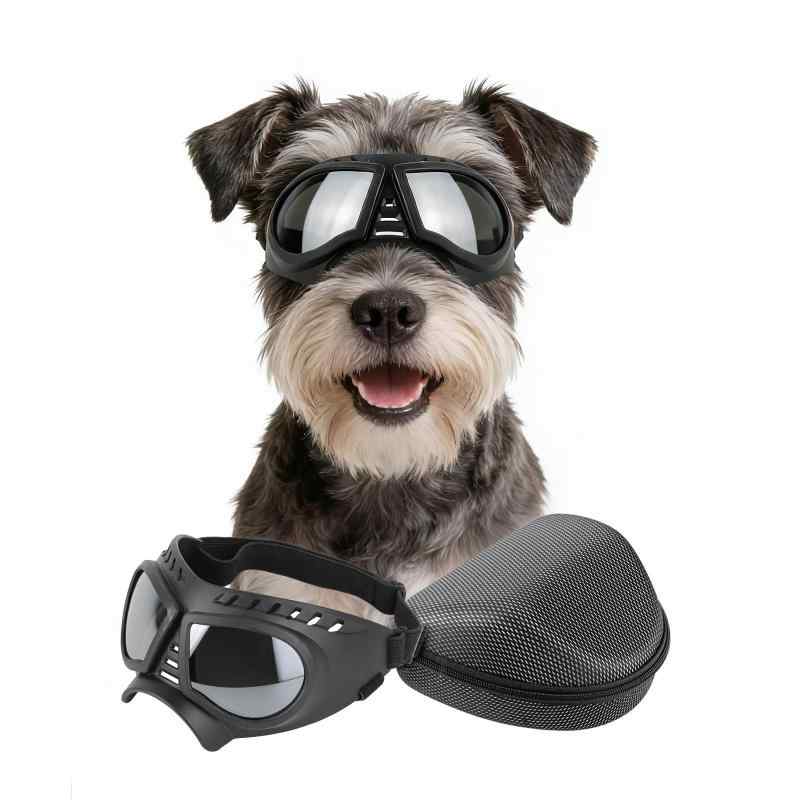 PETLESO 犬用ゴーグル中型犬用紫外線カットサングラス 中小型犬用サングラス、ドライブ 散歩 旅行に適している