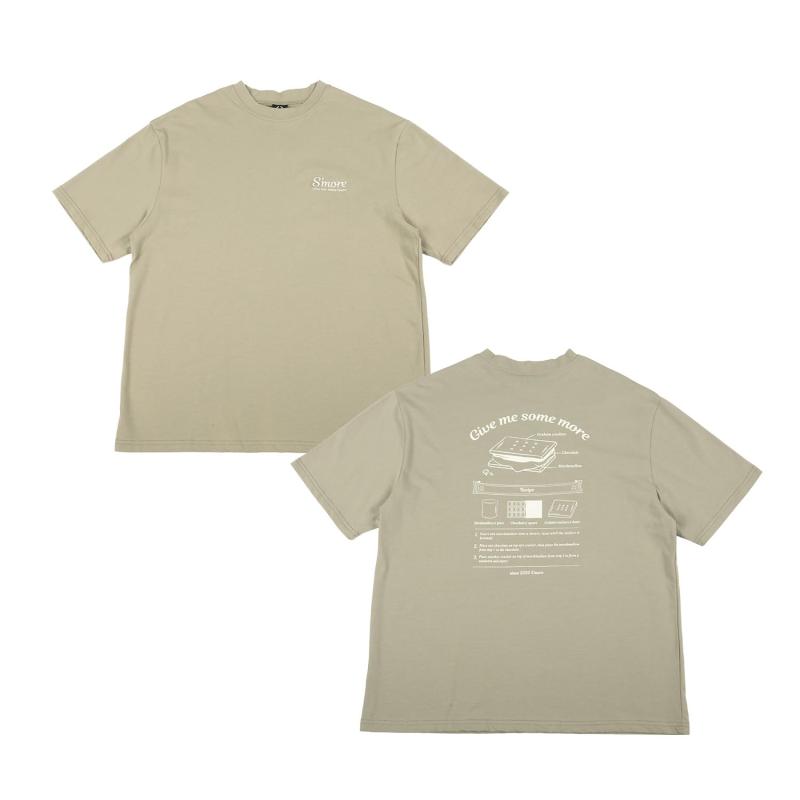 Rakuten - S'more(スモア) COTTON T SHIRTS - S'more recipe コットンTシャツ - S'moreレシピ 刺繍 smoActsrtsa