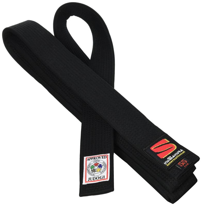 Rakuten - 九桜 JOIB フェルト芯入試合用黒帯 5.5号 JOIB5.5B
