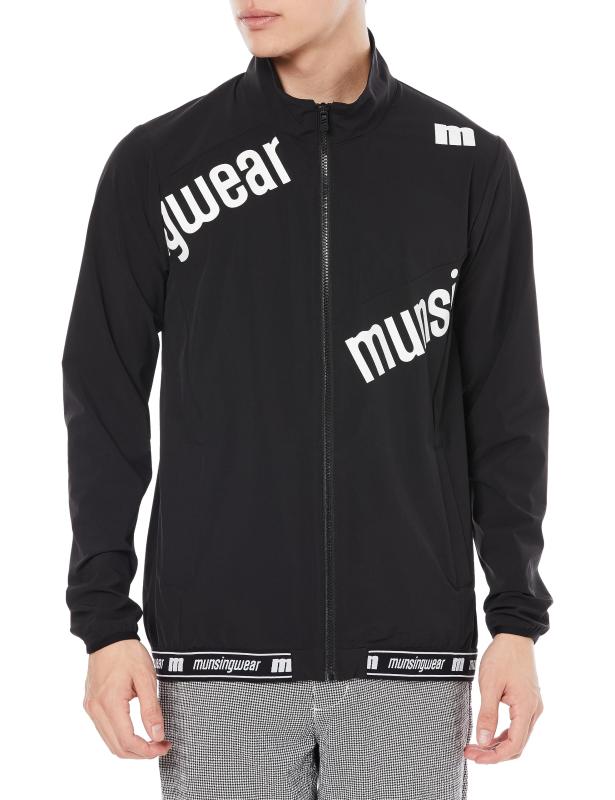 MUNSINGWEAR(マンシングウェア) フルジップブルゾン【ENVOY】 はっ水 ストレッチ ビッグロゴ ナイロン素材 トレーニングゴルフ MEMWJK01メンズ2023年秋冬モデルメーカー品番:MEMWJK01【ENVOY】はっ水ストレッチ