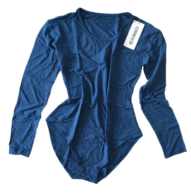 ロングスリーブ レオタード ボディスーツ 体操服 バレエ練習着 ダンス用品 軽量 通気 ストレッチ バレ..