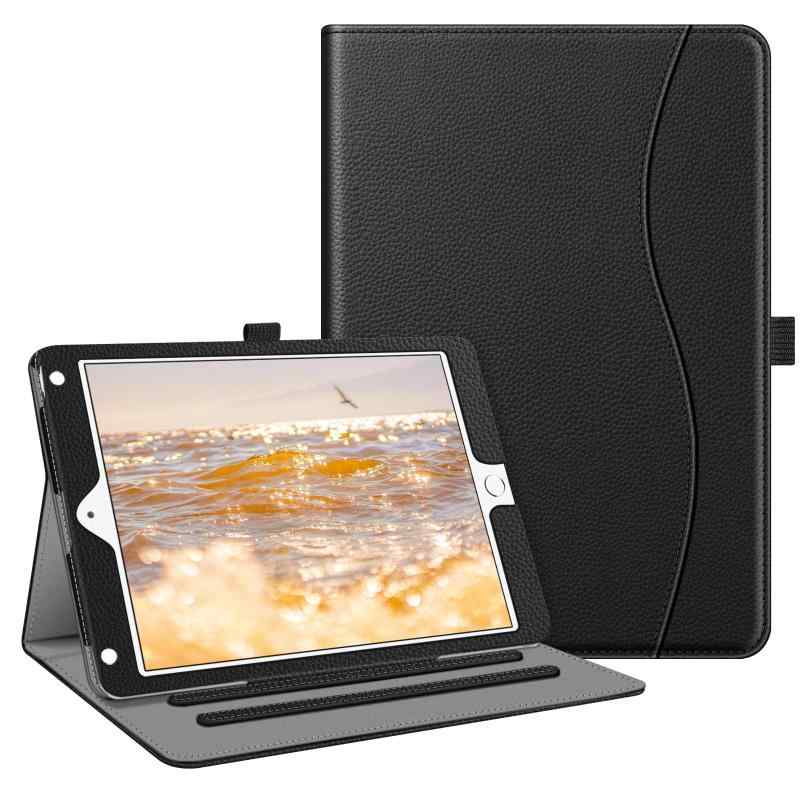 樂天商城 - Fintie iPad 9.7 2018/2017 / Air 2 / 1 ケース PUレザーカバー 2つ折スタンド マルチ視角 オートスリープ機能付き 9.7インチ 保護カバー