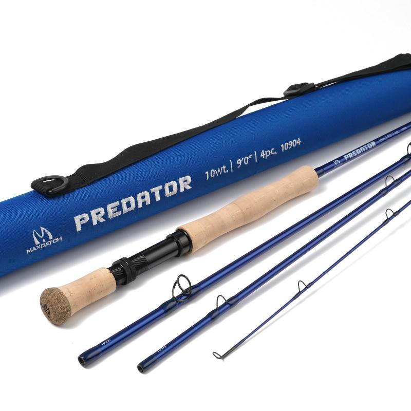 Other - M MAXIMUMCATCH Maxcatch Predator 淡水・ソルトウォーター用 フライロッド （ 4ピース） 大きな魚を狙う 海釣り竿