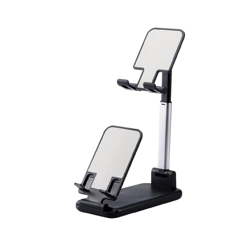 エレコム タブレット・スマホスタンド 2台設置可能 角度調節可能 4.6~12.9インチ対応 NINTENDO SWITCH(TM)、有機ELモデル、Lite対応 ブラック TB-DSARM2VBK