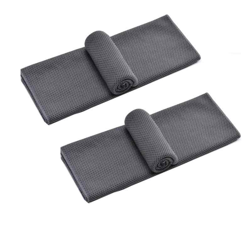 2 セットクーリングタオル クーリングタオル UV カット アウトドア ポリエステル 水泳用タオル スポーツタオル（30*100CM）