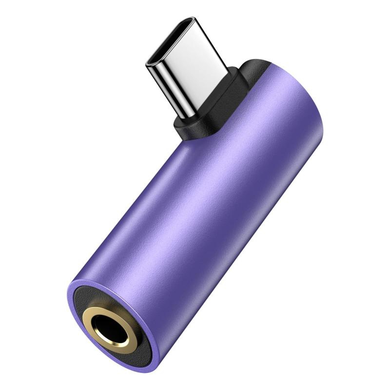 Type-C to 3.5mm イヤホン 変換アダプター L字型 4極 TRRS対応 メスからオス イヤホンジャック DACチップ搭載 直挿しタイプ 音楽/通話/音量調節可能 iphone 16 15シリーズ/iPadシリーズ/Galaxy/S20/Ta