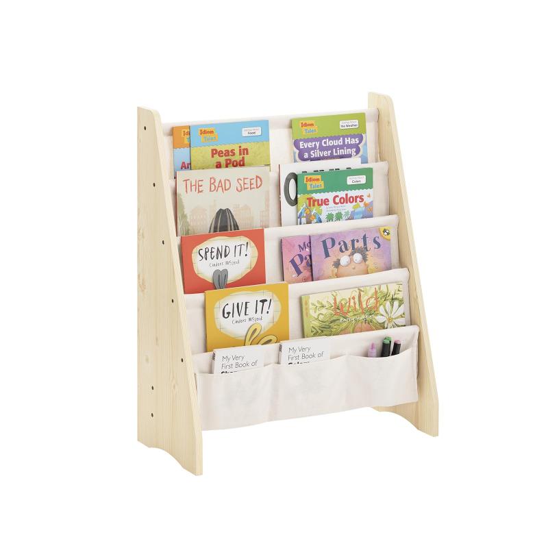 Rakuten - SoBuy 絵本ラック 絵本棚 本棚 子供用本棚 マンガ 雑誌収納 かわいい 幅63*奥28*高さ76cm キッズ 絵本収納 子供部屋 子ども用家具