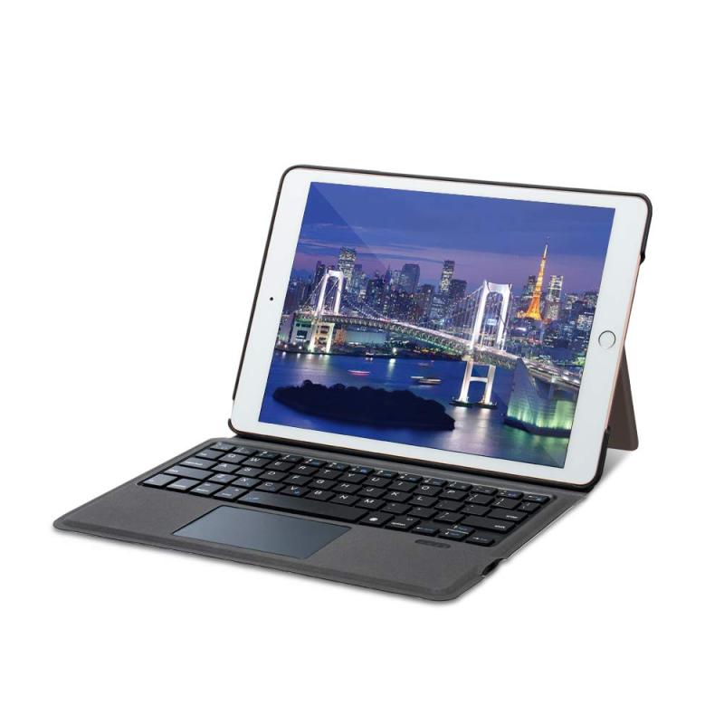 Ewin iPad 9.7 対応 キーボード付きケース 第6世代 超軽量 タッチパッド搭載 ケース bluethooth 薄型 オートスリープ スタンド機能 ペンホルダー付き 2018/2017 ipad pro 9.7/ipad air/air2/ip