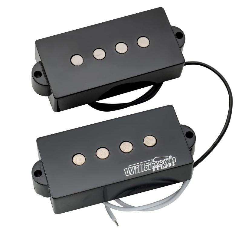 Rakuten - Wilkinson Variable Gauss セラミック プレシジョンベースPB用ピックアップ スプリットコイル 4弦エレキベース用、ブラック
