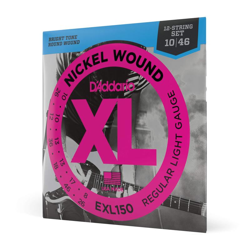 D'Addario ダダリオ エレキギター弦 XL Nickel .010-.046 12弦 Super Light EXL150 【】