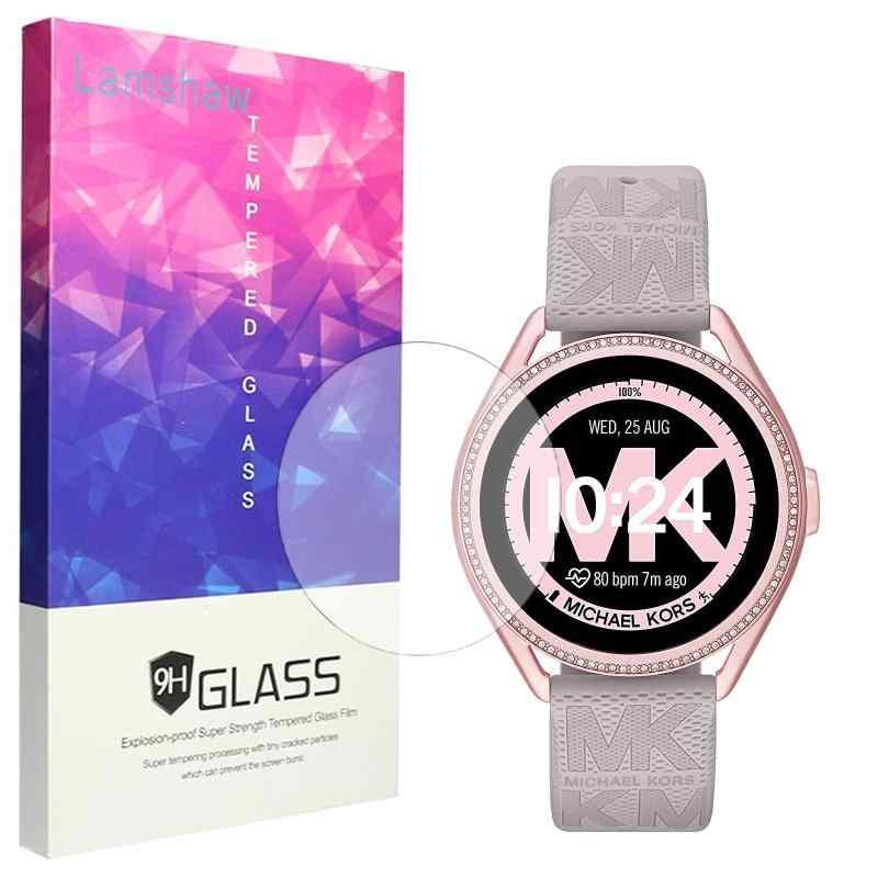 Lamshaw for MK MKGO Gen 5E 43mm 保護フィルム, 9H ガラスフィルム カバー 対応 MK MKGO Gen 5E 43mm スマートウォッチ