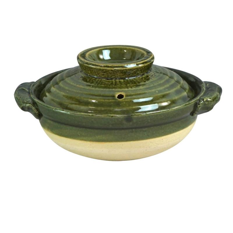 Earthen Pots - マルヨシ陶器 織部 5.5号鍋 M7512
