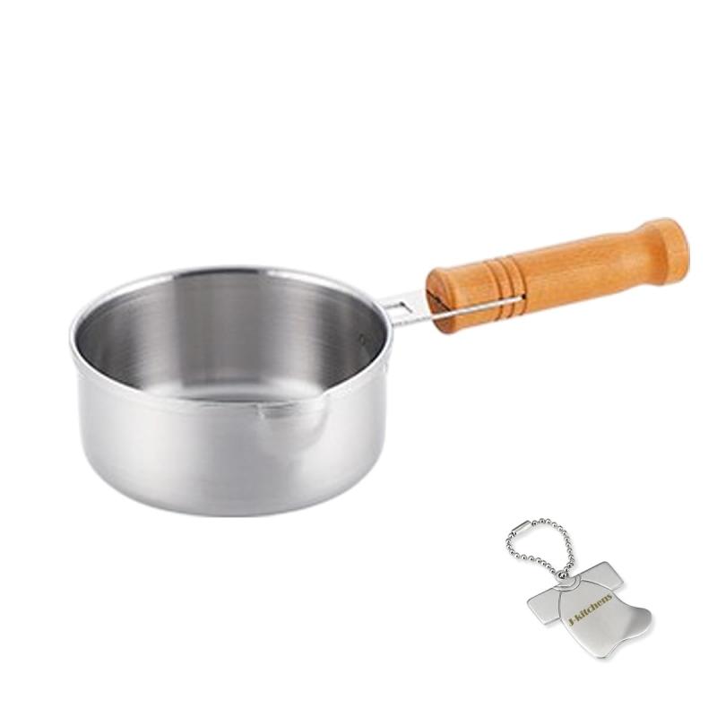Rakuten - J-kitchens 食卓団らん 片手鍋 3層鋼 ミルクパン 14cm 錆びにくく 焦げ付きにくい ガス IH対応 日本製 オリジナルタグ付