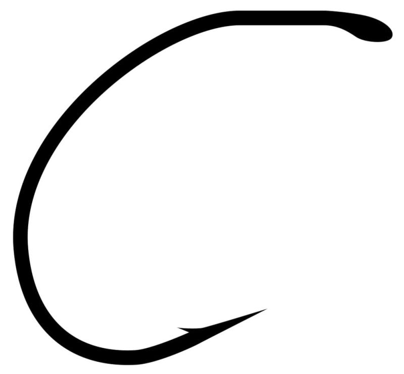 ティムコ(TIEMCO) 日本製フライフック ヤマメ用 ライトウエイト カーブドシャンクドライフック ブラックニッケル TMC212Y (100本入/SMALL PACK) シリーズ