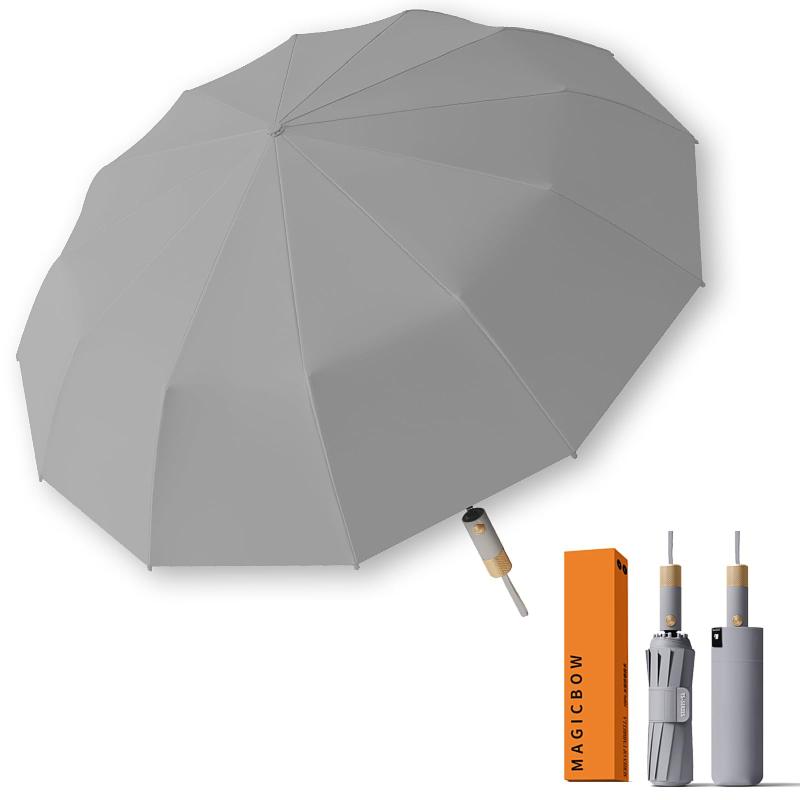 【2025 新登場｜清倉処理中】ワンタッチ自動開閉 折りたたみ傘 大きい 105cm 強力耐風 約 570g（男性向け） 撥水 12 本骨 節節收防爆衝 晴雨兼用 紫外線遮蔽 UPF50+ 熱中症対策 × 梅雨対策 温度が