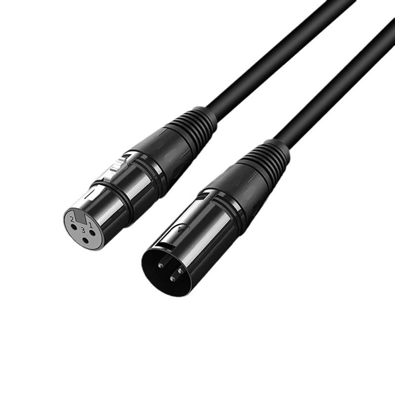 マイクケーブル オス-メス XLRバランス接続 マイク サラウンドステレオ 耐ノイズシールド きんめっきプラグ 高耐久 録音専用 コンデンサマイク AVアンプ ビデオカメラ スピーカなどが適用可