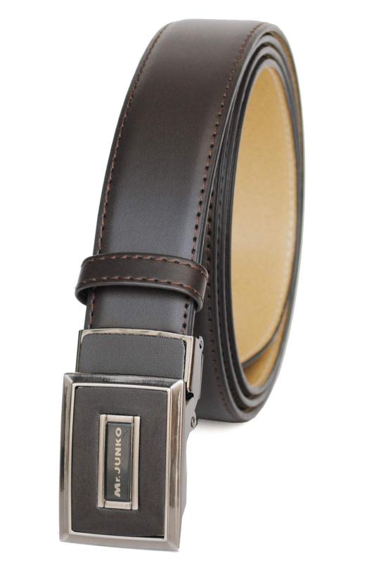 [Mr.JUNKO] Men's Belt, Large Size, Business Fit Type, Fits up to 130cm