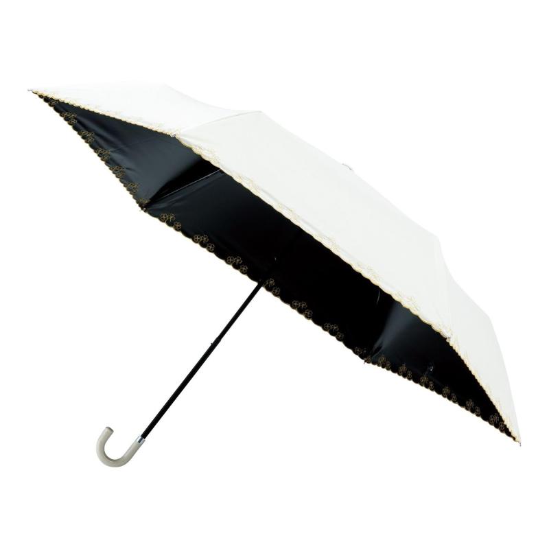 Rakuten - ムーンバット 【エスタ】 日傘 折りたたみ傘 レディース 晴雨兼用 遮光 遮熱 UV クローバースカラップ 31-230-30262-05
