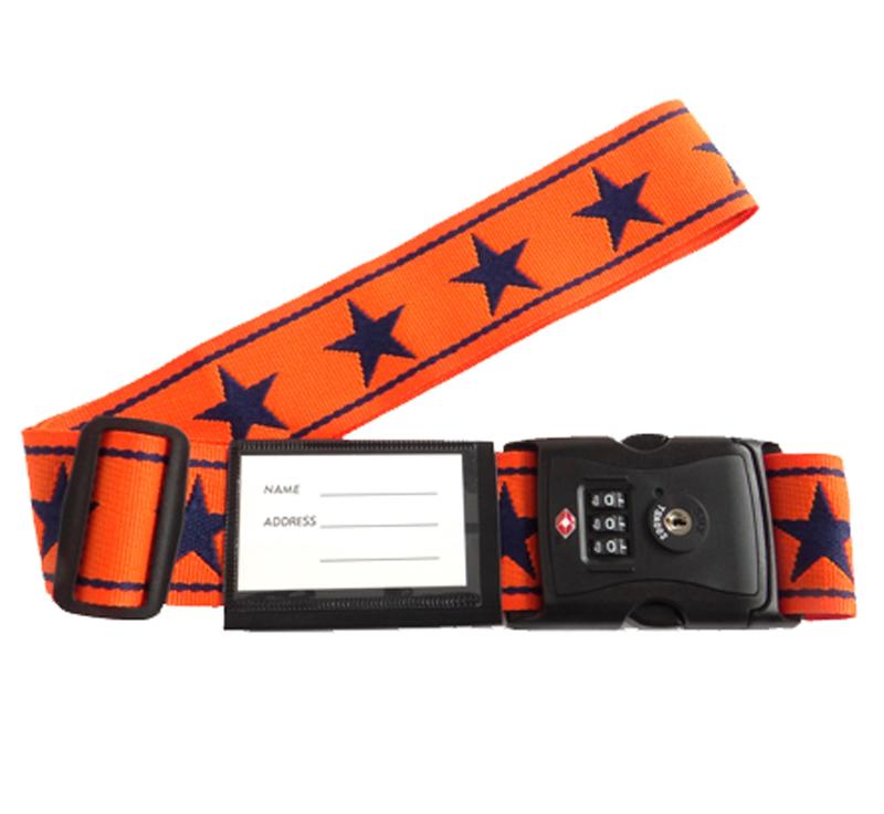 バンガード ワンタッチ スーツケースベルト (ネーム タグ 付き)ビッグスター 黒×赤 240270