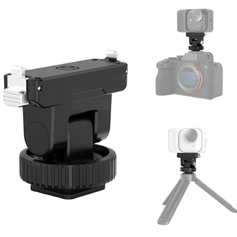 Rakuten - Insta360 Go Ultra 対応 雲台 磁気 クイックリリースマウント,1/4”ネジ穴/マウント コールドシュー付き,軽量設計 多機能 アクションカメラマウント,接続可能 三脚 自撮り棒