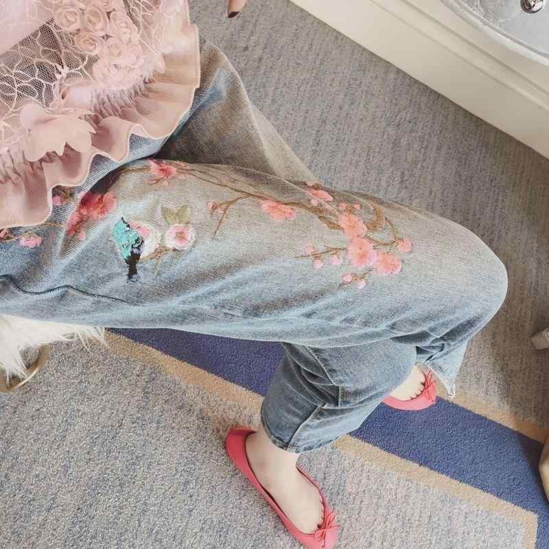 ・カテゴリ: デニムパンツ・主な素材: 綿 50%〜70%・スタイル: カジュアル・デザイン: ハーレムパンツ・ズボン丈: 九分丈・ウエスト: ハイウエスト・厚み: レギュラー・デザイン要素: 刺繍・カラー展開: 6665刺繍・サイズ展開: S、M、L、XL、XXL、3XL・パンツのシルエット: タイト・適した体型: 洋ナシ型・伸縮性: 微伸縮性: わずかにあり