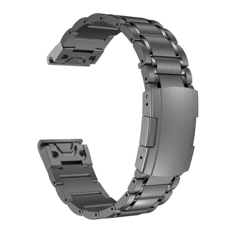 ガーミンチタンベルト チタンバンド ガーミン用 22mm/26mm QuickFit Garmin バンド 軽量 150-220mmの手首対応 調整工具付属
