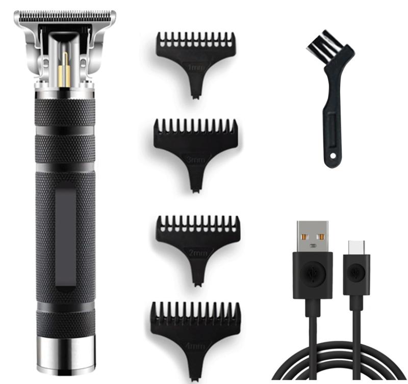 メンズ 電動バリカン ヘアカッター 散髪用 バリカン 充電式 プロ仕様 USB充電式 ばりかん バリカン 家庭用 ヘアバリカン 高性能モーター 低騒音 1/2/3/4mm種類ガイドコーム 髭バリカン チタン