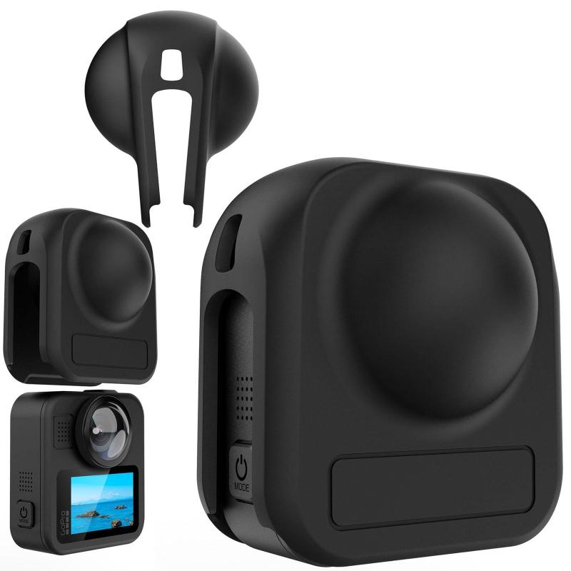 Taoricup GoPro Max2 対応 シリコンケース 保護ケース 保護カバー GoPro Max 2 対応 レンズキャップ アクセサリー 落下・衝撃に強い柔らかいシリコン製で、衝撃や落下によるカメラレンズの損傷を効果的に防ぎます。スリムで軽量なデザインは、カメラ本体の扱いやすさやバランスを損ないません。GoPro Max 2専用に設計されており、完璧にフィットします。取り付けと取り外しは簡単です。ハイキングや日常の撮影に最適で、レンズを傷や汚れから効果的に保護します。付属品：シリコン保護カバー