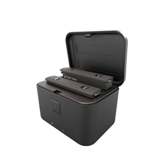 Insta360 X5 用 充電器 バッテリーチャージャー 保護ケース 充電ケーブル付き 2つのバッテリーを同時に充電可能