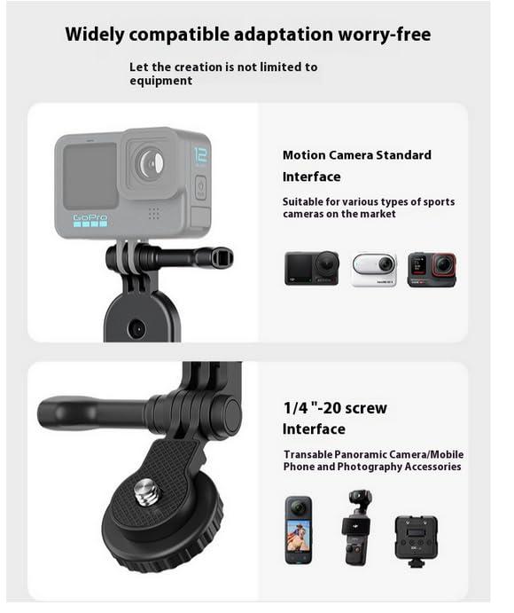 Osmo Pocket 3 2 1 拡張アダプター 磁気マウント Insta360 Go Ultra/OSMO 360/Insta360 X5/X4/X3/X2/Osmo Action 5 Pro/4 3/GoPro Heroシリーズ 対応 アルミニウム