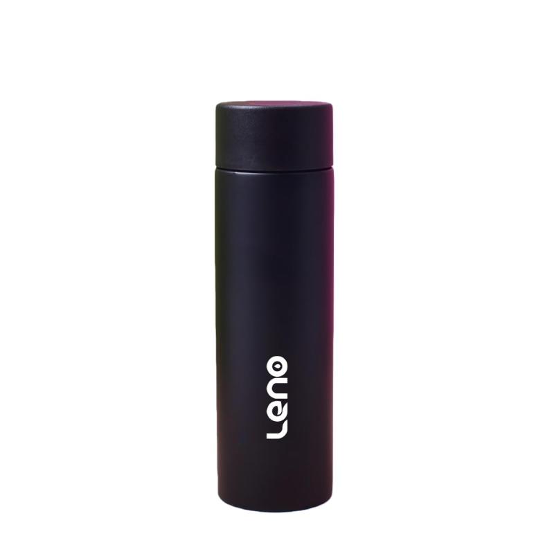 Leno ポケットマグ 140ml 小さい水筒 ステンレス製ミニボトル 真空断熱 スクリュータイプ ブラック 120g putera-10141075 GRATIQUE MIEI パッケージ画像