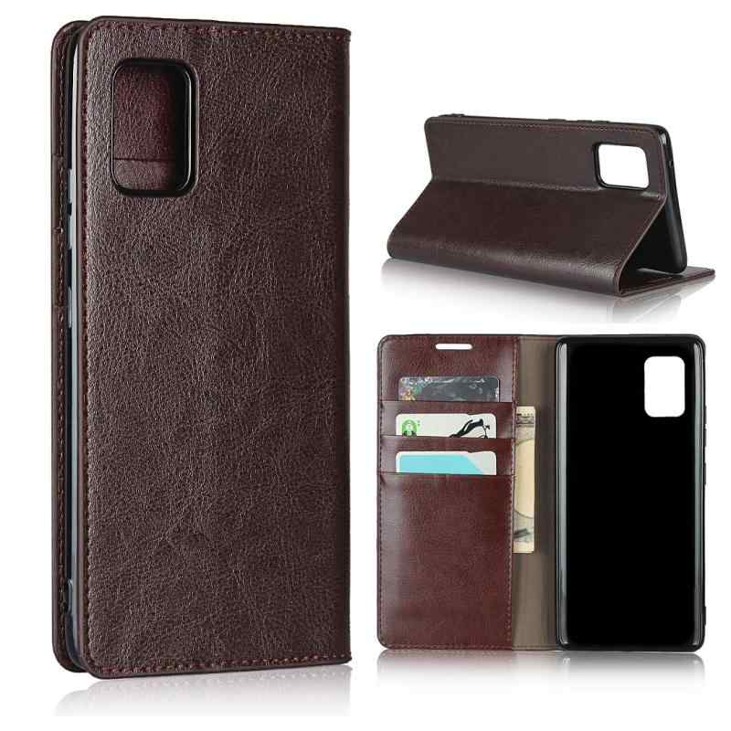 Rakuten - Crazy Horse Leather Case for Galaxy A51 5G