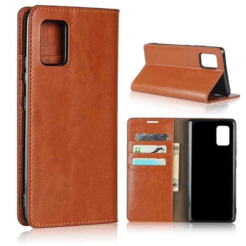 Crazy Horse Leather Case for Galaxy A51 5G