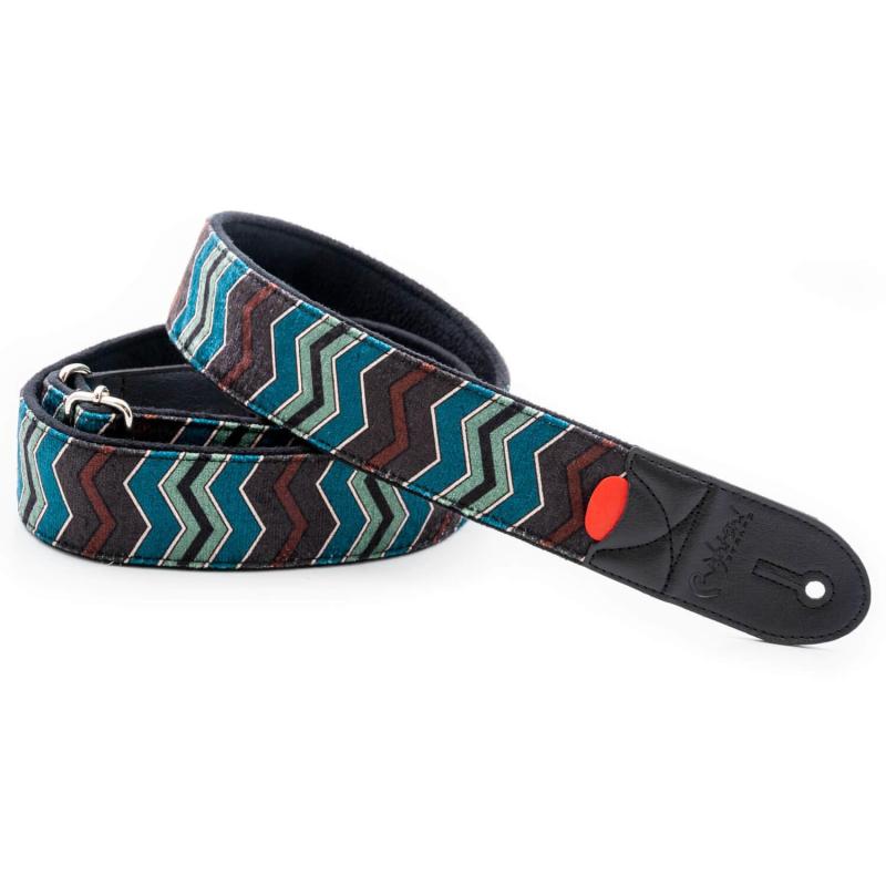 [RightOn STRAPS] ライトオンストラップス ギター・ベース用ストラップ 5cm巾 80～145cm ZIGGY BLUE