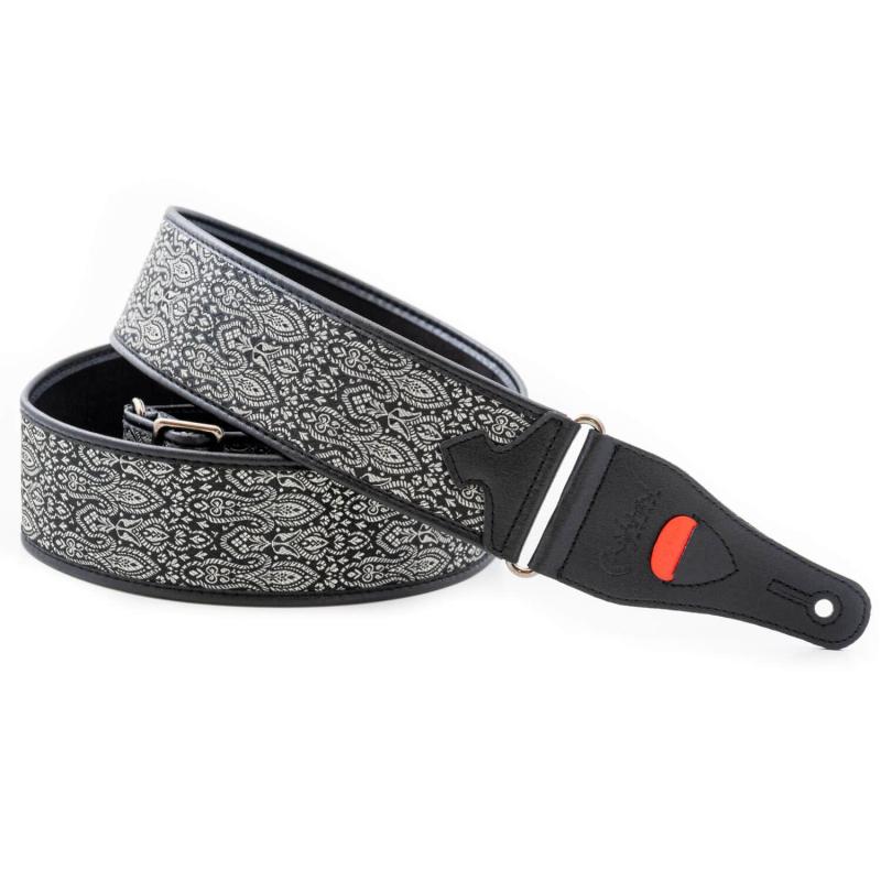 [RightOn STRAPS] ライトオンストラップス ギター・ベース用ストラップ 6cm巾 90～150cm CORDOBA BLACK