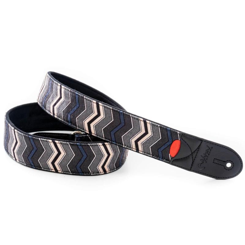[RightOn STRAPS] ライトオンストラップス ギター・ベース用ストラップ 5cm巾 80～145cm ZIGGY BLACK