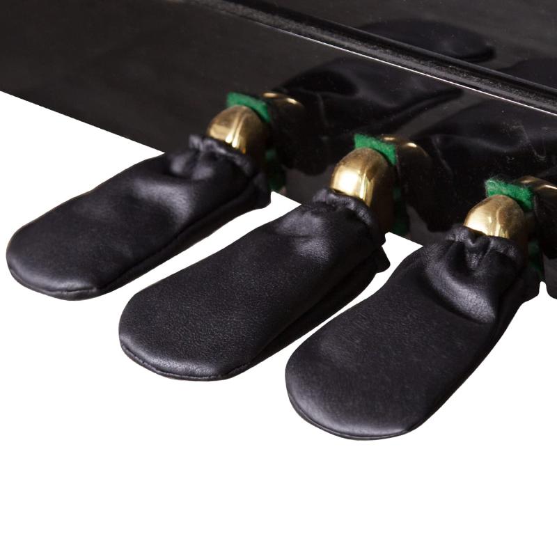 Mooson ピアノペダル ダストカバー 防水 傷防止 ピアノペダル 各種類のピアノやエレキピアノに適しています 光沢&amp;厚め&amp;高級ピアノペダルカバーは、防塵、防水、傷つきにくいです。 ピアノペダルに覆われており、ペダルが色あせするのを防ぎます。 また、摩耗したペダルにも使用して、ピアノをより美しくします。端にゴムが入っており、装着することでピアノペダルに固定できます。 革のような質感の新しいタイプの生地であるテクニカルクロスで生産され、暖かくて着心地が良く、「呼吸する生地」として知られています。 生地は通気性があり、耐久性があり、色あせせず、防塵効果があります。 シンプルなデザインで、軽量で高級感があります。1パッケージに3個セット。このペダルダストカバーは、手洗いまたは洗濯機で洗うことができ、縮みにくく、色あせせず、汚れにくくなっています。