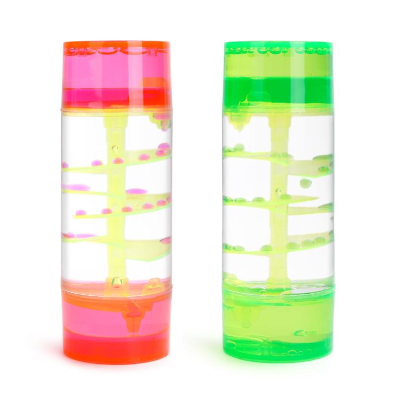 LULUFUN タイマー 砂時計 液体オイル オイル砂時計 おもちゃ 雑貨 スパイラル型 カラフル 置物 卓上 装飾品 癒しグッズ 誕生日 クリスマス プレゼント ギフト [2]