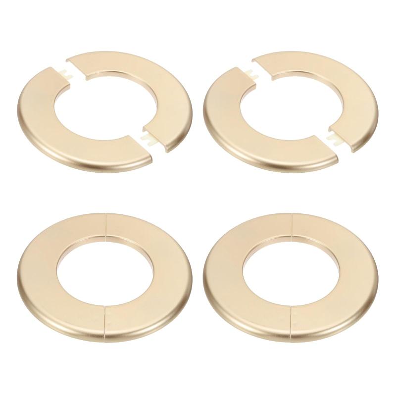 乐天商城 - PATIKIL 壁用スプリットフランジ 140mm / 5.5" OD、4枚組 丸型エスカッションカバープレート PPR配管カバープレート セルフアダヒシブテープ付き 78mm / 3.1"径 水道管 蛇口用 金