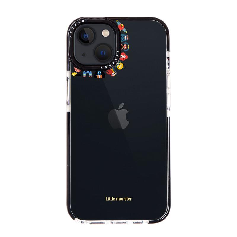 乐天商城 - Attract スマホケース 対応 iphone 用 ケース デザイン2個 透明 小怪物 怪獣ちゃん イラスト キャラクター かっこいい かわいい アニメ おもしろ TPU アイフォンケース 傷防止 スリム軽量 レンズ