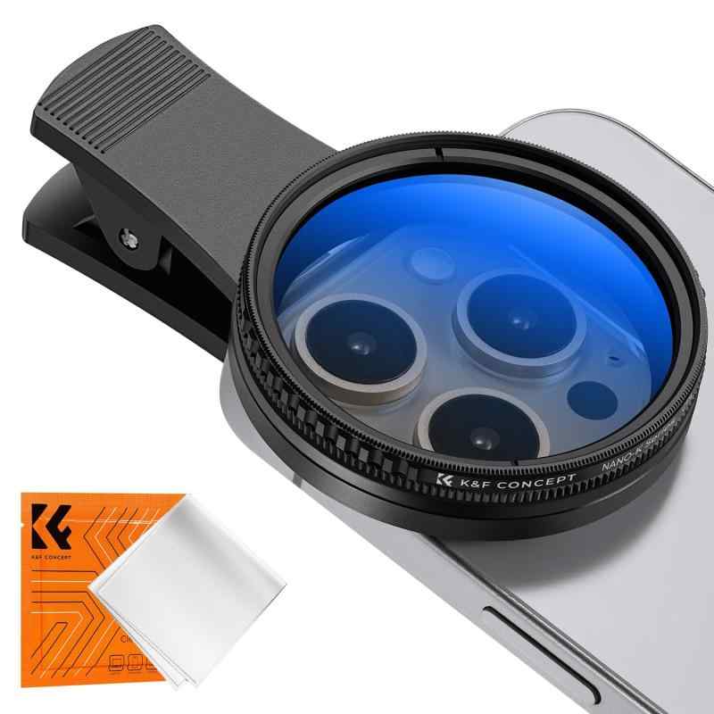 K&F CONCEPT 52mm スマホ フィルター for iPhone 16 15 14 13 12 11
