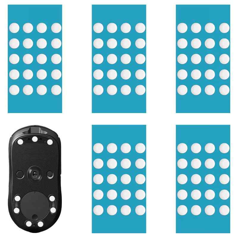 KDSSYFT 円形 マウスソール 6mm 汎用マウスソール ゲーミングマウス 静音 超低摩擦 なめらかな滑走性 高耐久 丸形 ラウンドエッジ 交換用